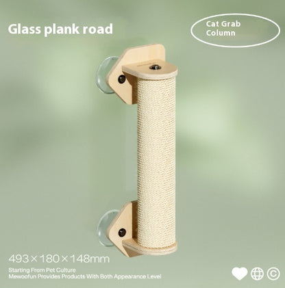 Glass Wall Stand For Cats
