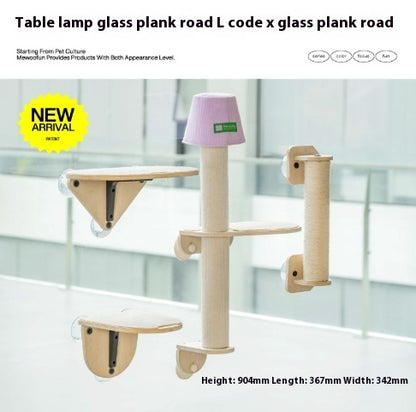 Glass Wall Stand For Cats