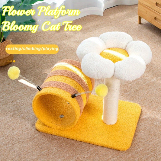 Bee Cat Climbing Frame With Tunnel
