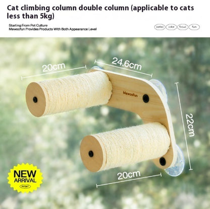 Glass Wall Stand For Cats