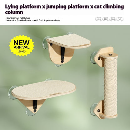 Glass Wall Stand For Cats