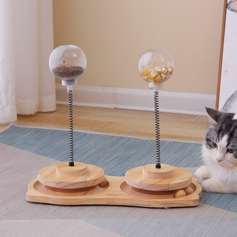 Cat Treats Dispenser  Cat Toy Cat Nips Spring Toy